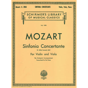 Mozart, WA - Sinfonia Concertante, K 364 - Violin, Viola and Piano - G Schirmer Edition