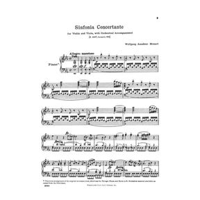 Mozart, WA - Sinfonia Concertante, K 364 - Violin, Viola and Piano - G Schirmer Edition