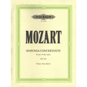 Mozart, WA - Sinfonia Concertante in E-flat Major, K 364 - Violin and Viola with Piano - edited by Carl Herrmann - Edition Peters