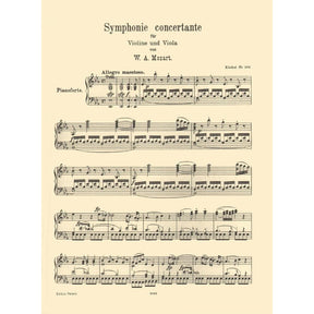 Mozart, WA - Sinfonia Concertante in E-flat Major, K 364 - Violin and Viola with Piano - edited by Carl Herrmann - Edition Peters