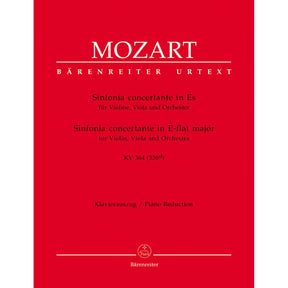 Mozart, WA - Sinfonia Concertante in E-flat Major, K 364 - Violin and Viola with Piano - edited by Christoph Hellmut Mahling - Bärenreiter Verlag URTEXT