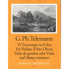 Telemann, Georg Phillip - Trio Sonata No 73 in F Major, TWV 42:F10 - for Violin, Viola, and Piano (Basso Continuo) - Aurea Amadeus