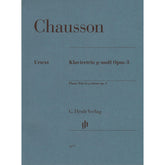 Chausson, Ernest - Piano Trio in G minor, Opus 3 - for Violin, Cello, and Piano - Edited by Peter Jost and Klaus Schilde - G Henle URTEXT
