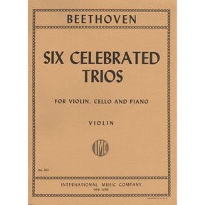 Beethoven, Ludwig - 6 Celebrated Trios Op 1, 11, 70, 97, 121a for Violin, Cello and Piano - Arranged by David - International Edition