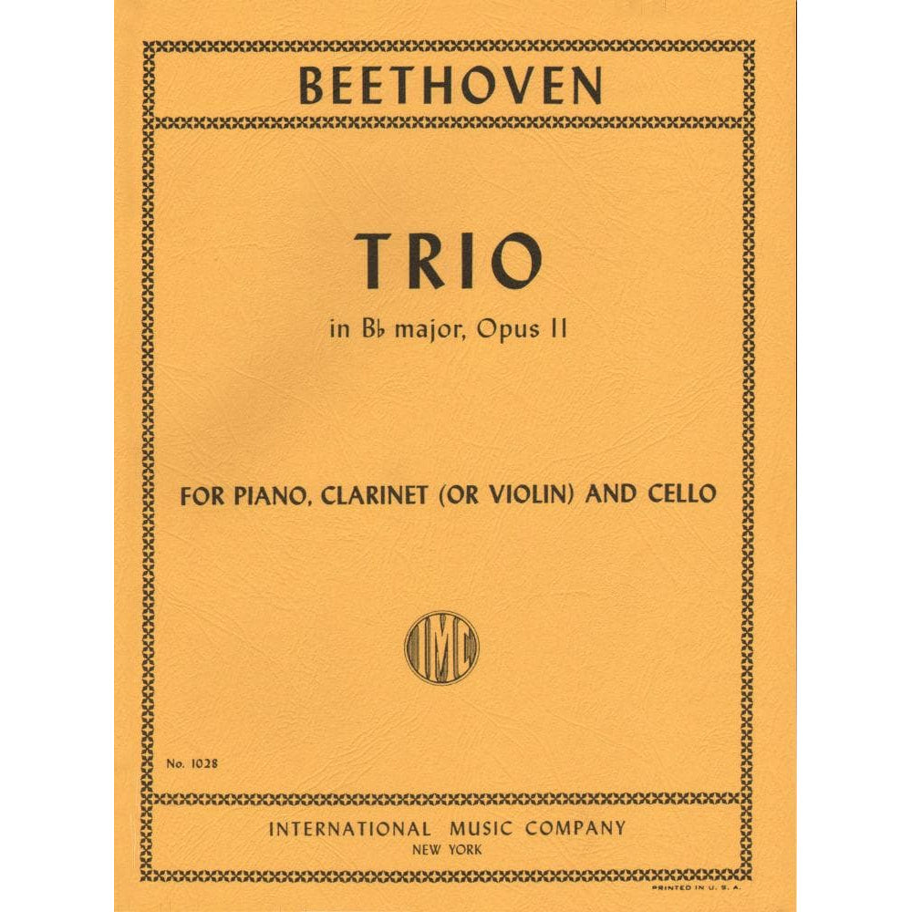 Beethoven, Ludwig - Trio No 4 in B-flat Major Op 11 for Violin, Cello and Piano - Arranged by Philipp - International Edition