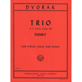Dvorák, Antonín - Piano Trio in e minor, Op 90 ("Dumky") - Violin, Cello, and Piano - International Edition