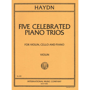 Haydn, Franz Joseph - Five Celebrated Piano Trios - Violin, Cello, and Piano - edited by Hermann - International Edition