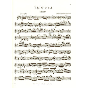 Haydn, Franz Joseph - Five Celebrated Piano Trios - Violin, Cello, and Piano - edited by Hermann - International Edition
