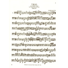 Haydn, Franz Joseph - Five Celebrated Piano Trios - Violin, Cello, and Piano - edited by Hermann - International Edition
