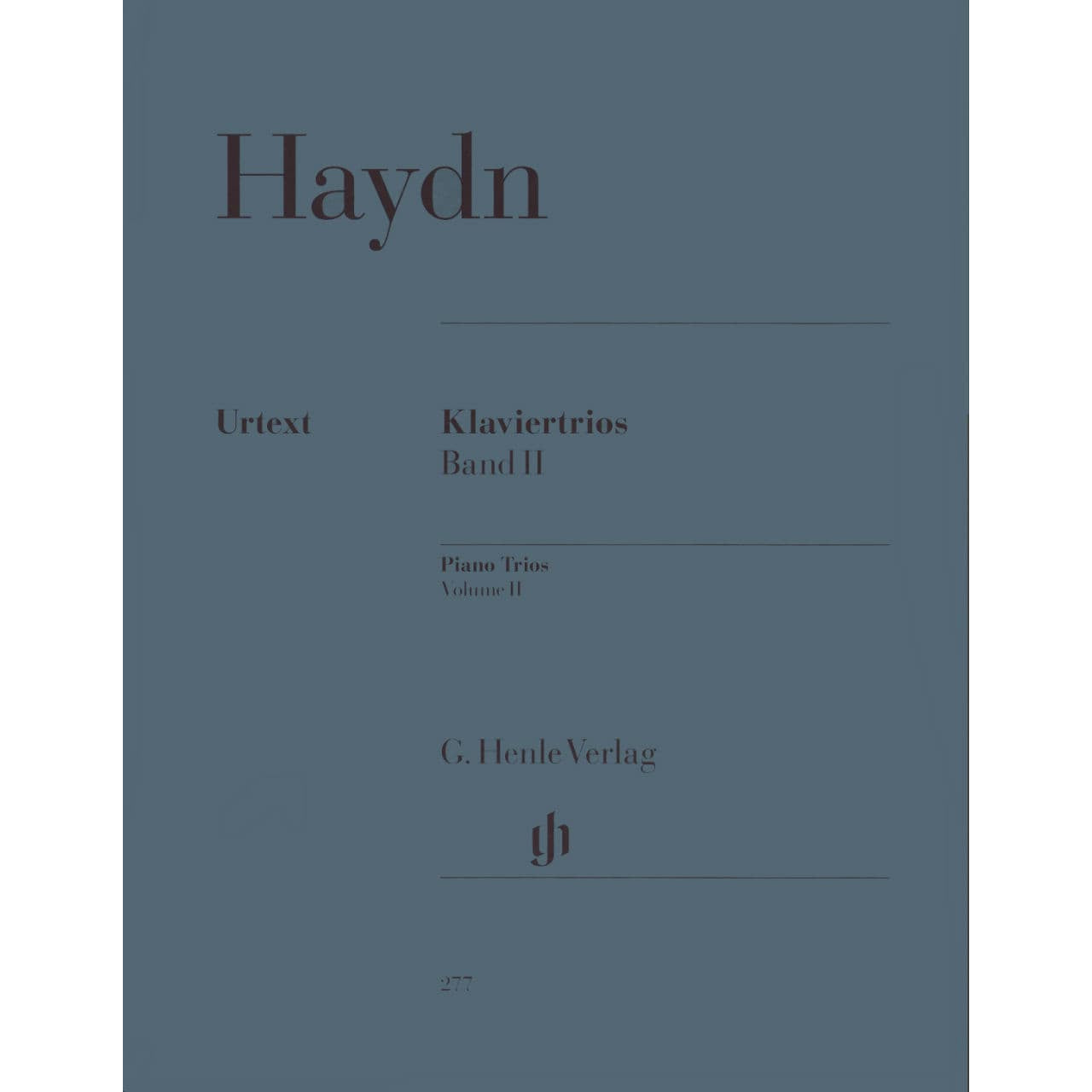Haydn, Franz Joseph - Piano Trios, Volume 2 - Violin, Cello, and Piano - edited by Wolfgang Stockmeier - G Henle Verlag URTEXT