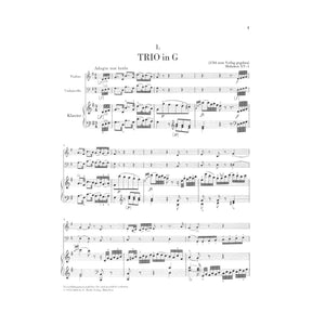 Haydn, Franz Joseph - Piano Trios, Volume 2 - Violin, Cello, and Piano - edited by Wolfgang Stockmeier - G Henle Verlag URTEXT