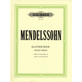 Mendelssohn, Felix - Piano Trios, Op 49 and 66 - Violin, Cello, and Piano - Edition Peters