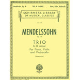 Mendelssohn, Felix - Piano Trio No 1 in d minor, Op 49 - Violin, Cello, and Piano - edited by Joseph Adamowski - G Schirmer Edition