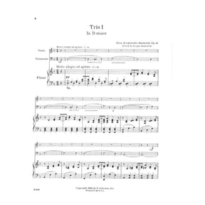 Mendelssohn, Felix - Piano Trio No 1 in d minor, Op 49 - Violin, Cello, and Piano - edited by Joseph Adamowski - G Schirmer Edition