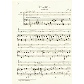 Mendelssohn, Felix - Piano Trios, Op 49 and 66 - Violin, Cello, and Piano - G Henle Verlag URTEXT