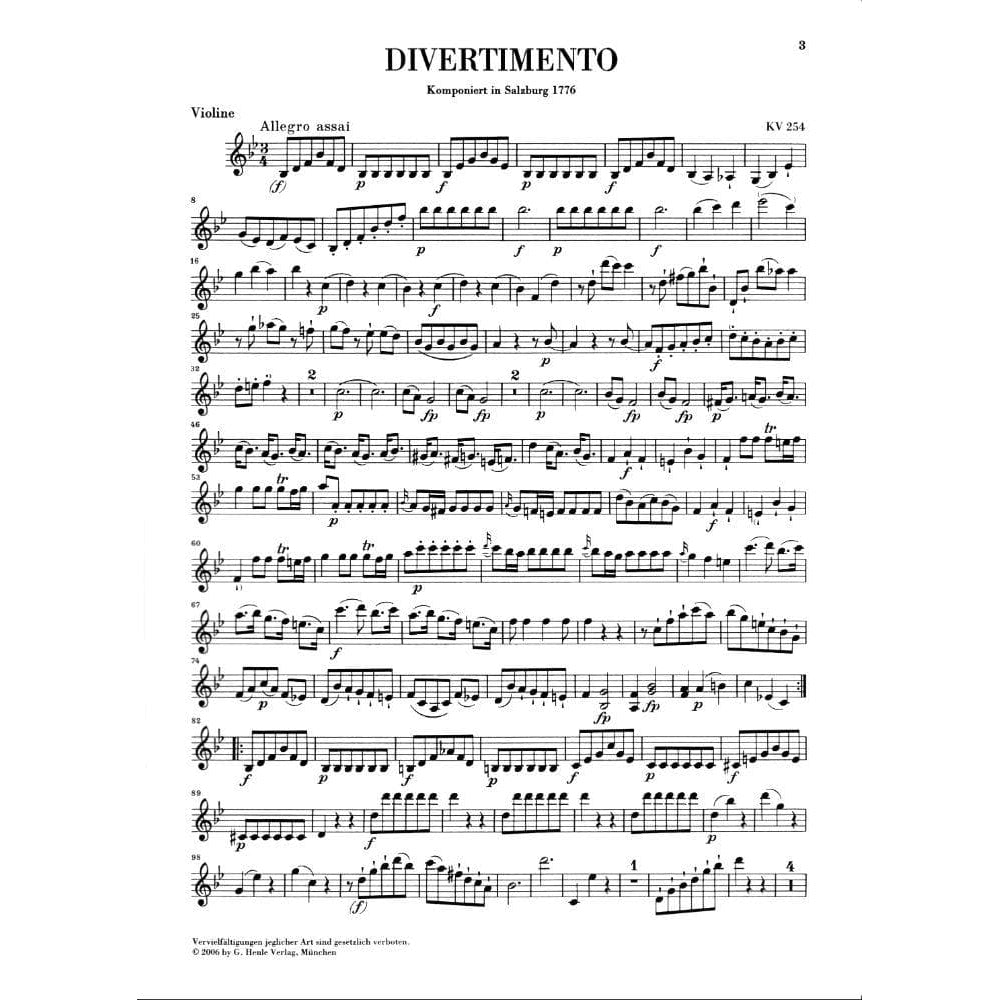 Mozart, WA - Piano Trios - Violin, Cello, and Piano - edited by Ernst Herttrich - G Henle Verlag URTEXT