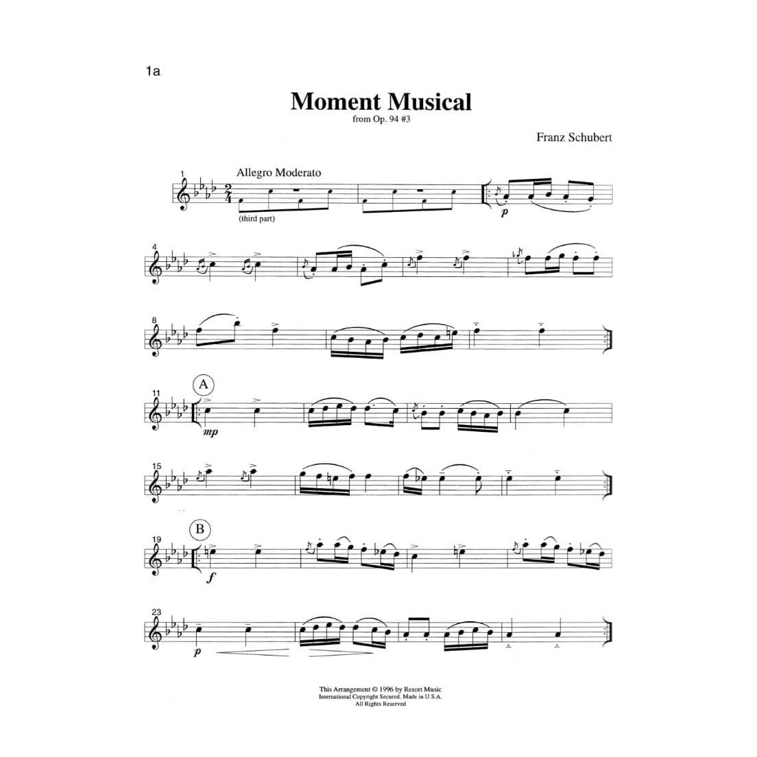 Music for Three Volume 1 Violin, Oboe or Flute Part 1 Published by Last Resort Music