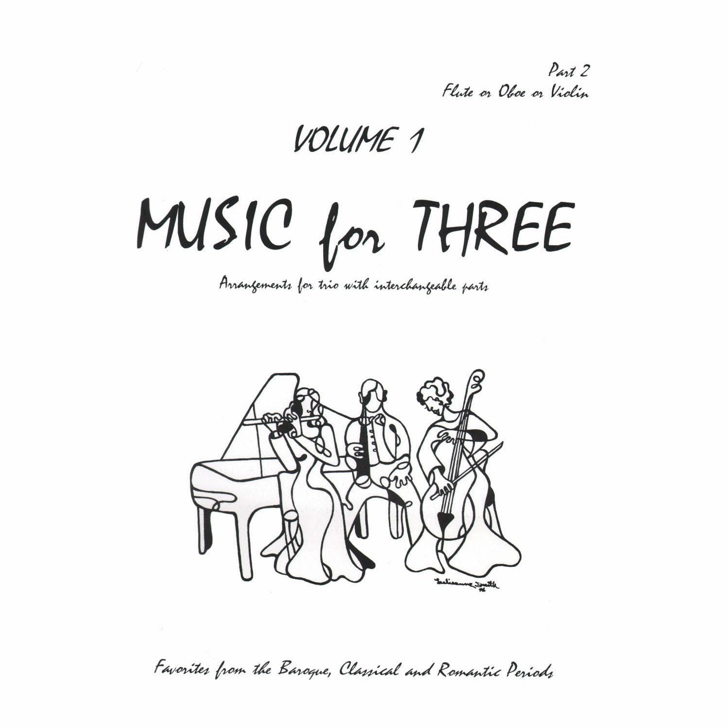Music for Three Volume 1 Part 2 Violin, Oboe or Flute Published by Last Resort Music