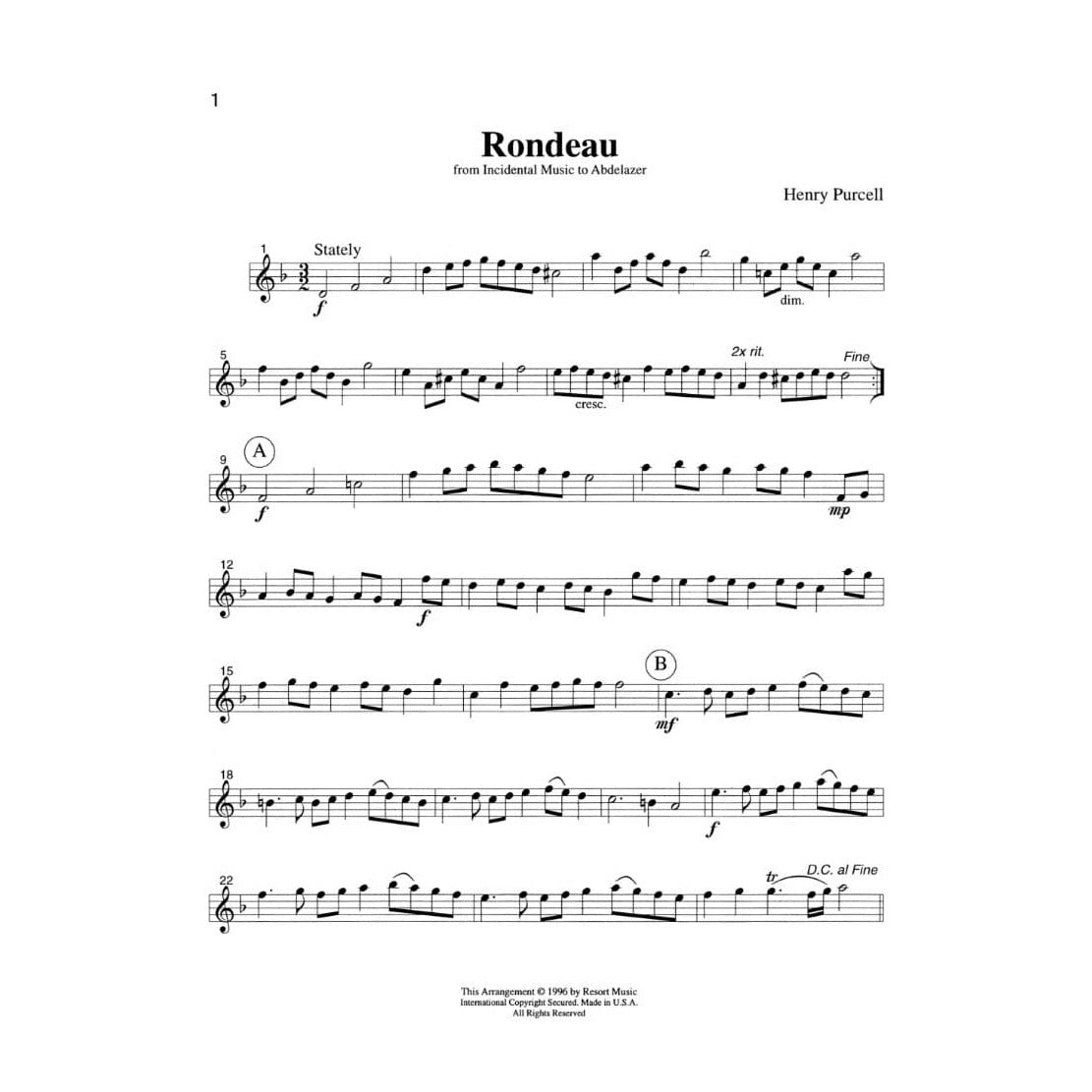 Music for Three Volume 2 Part 1 Violin, Oboe or Flute Published by Last Resort Music
