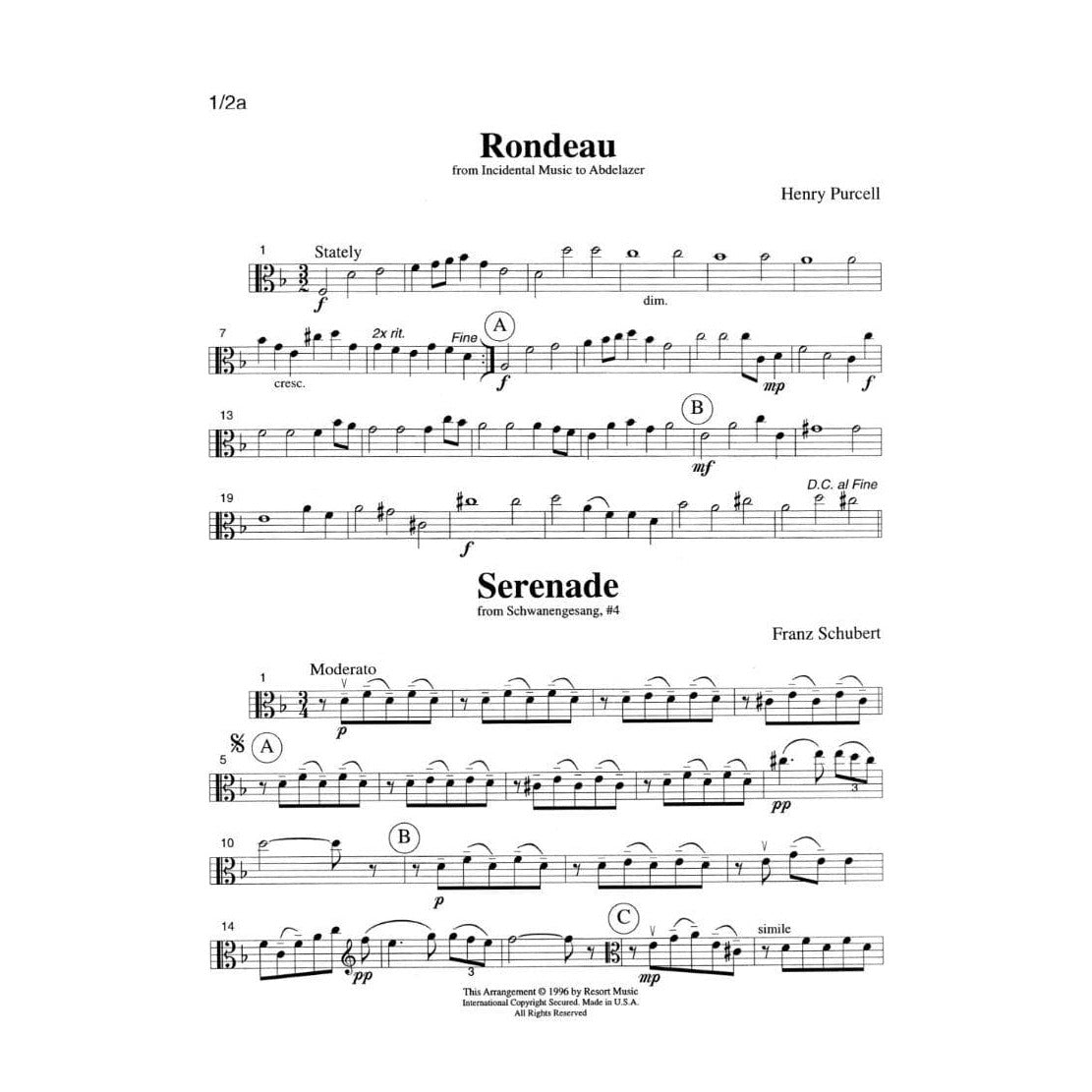 Music for Three Volume 2 Part 2 Viola Published by Last Resort Music