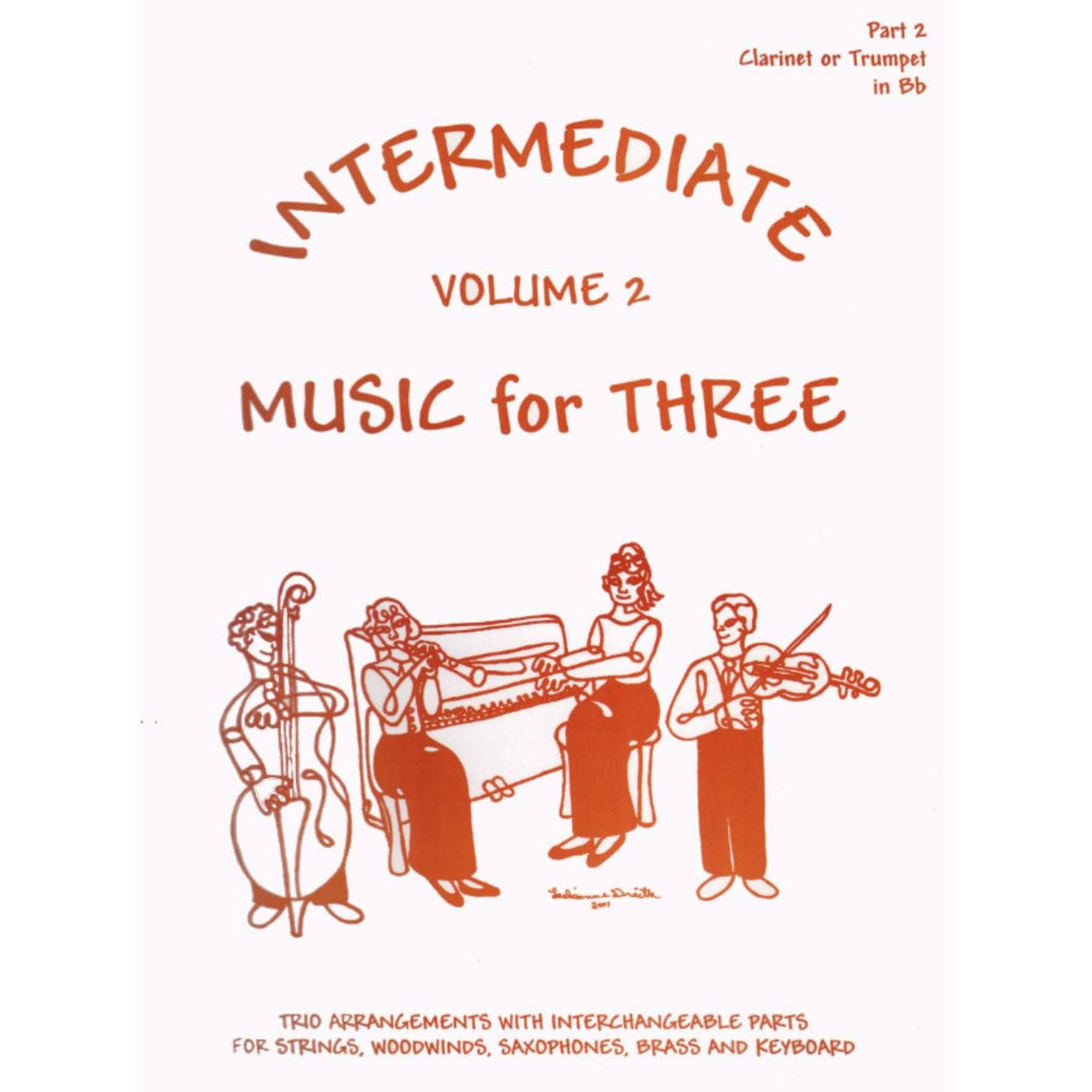 Intermediate Music for Three Volume 2 Part 2 for Clarinet or Trumpet in B-Flat