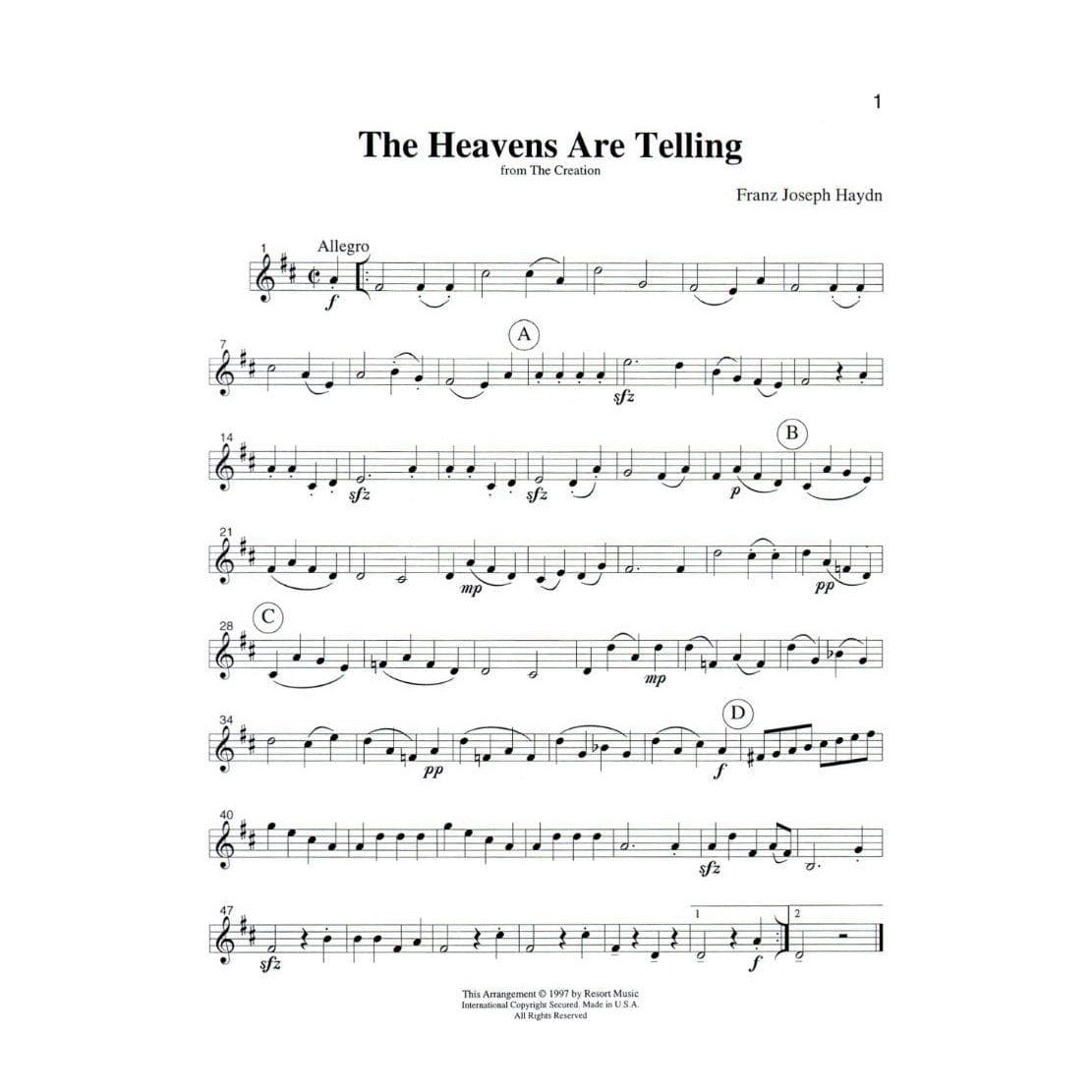 Music for Three, Volume 3 - Part 2 (Violin/Oboe/Flute) - arranged by Daniel Kelley - Last Resort Music