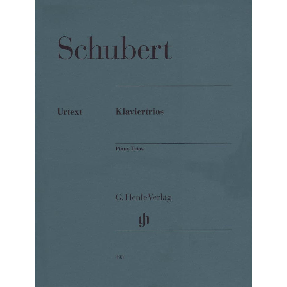 Schubert, Franz - Piano Trios, Op 99, 100, 148 URTEXT Published by G Henle Verlag