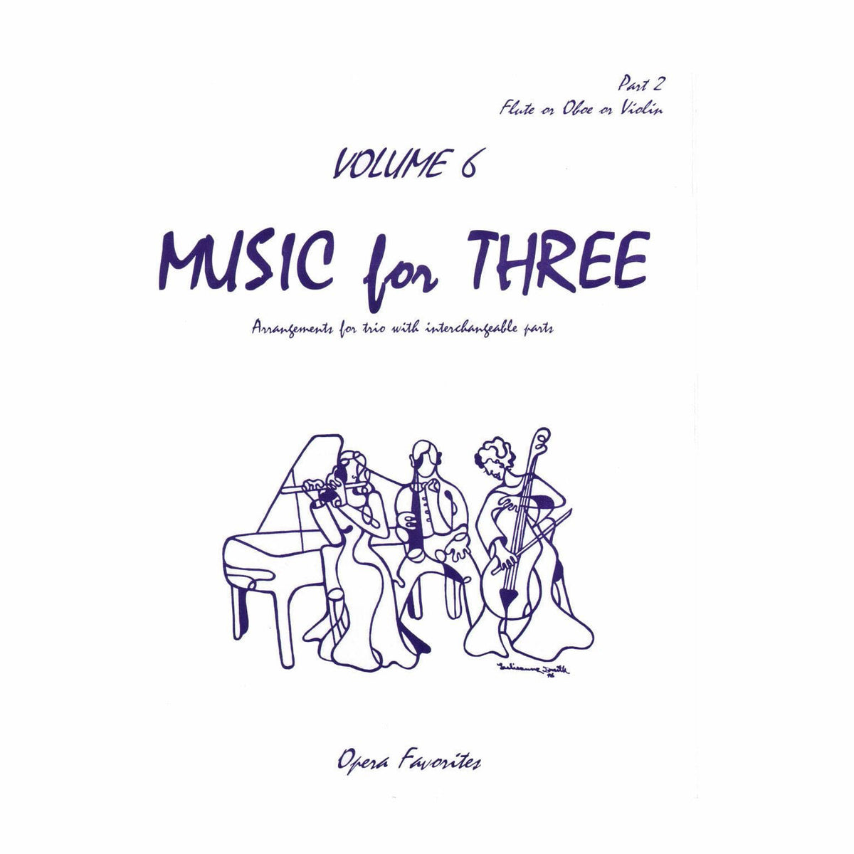 Music for Three Volume 6 Part 2, Violin, Oboe or Flute Published by Last Resort Music