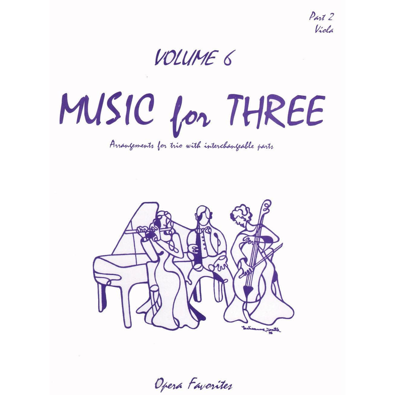 Music for Three Volume 6 Part 2, Viola Published by Last Resort Music