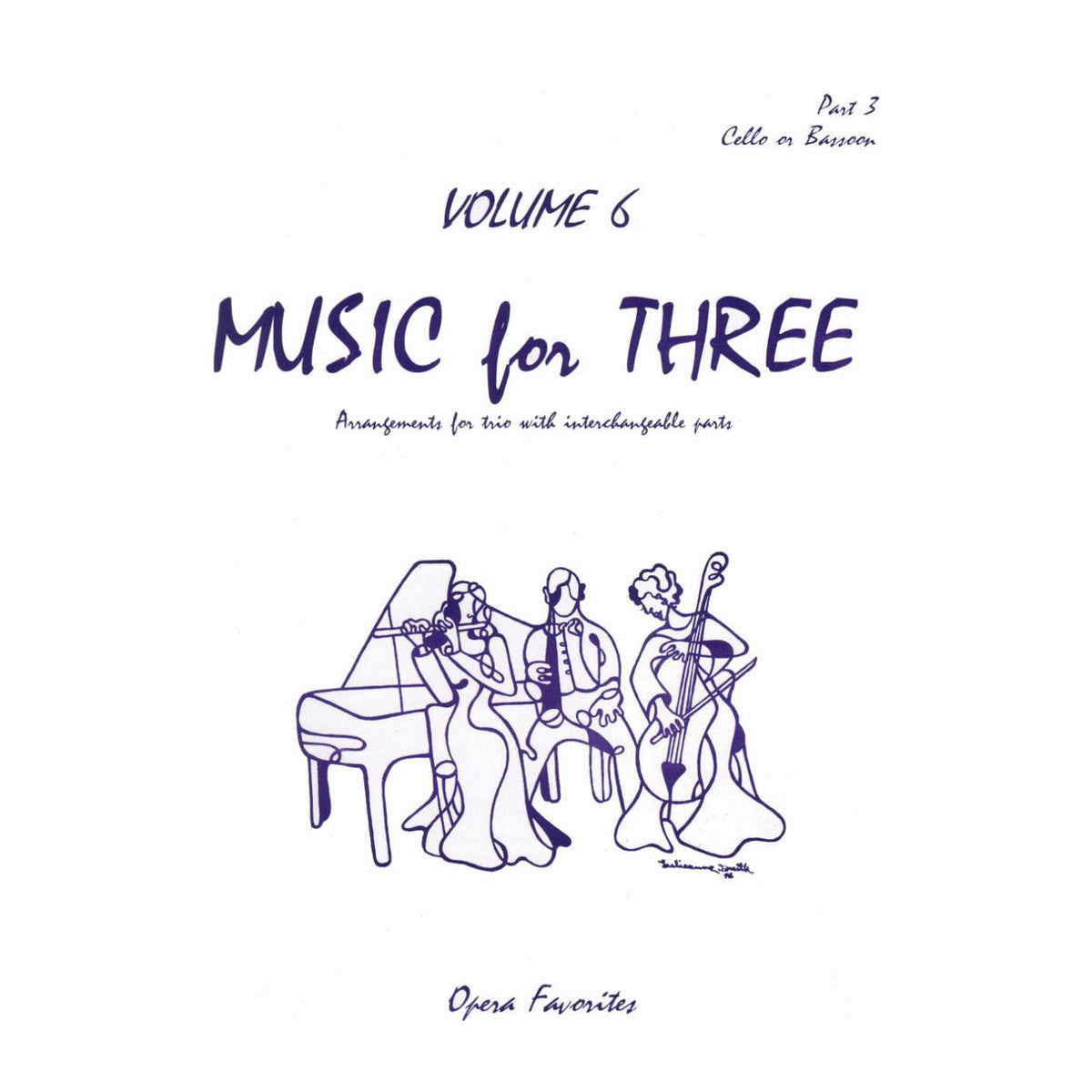 Music for Three Volume 6 Part 3, Cello or Bassoon Published by Last Resort Music