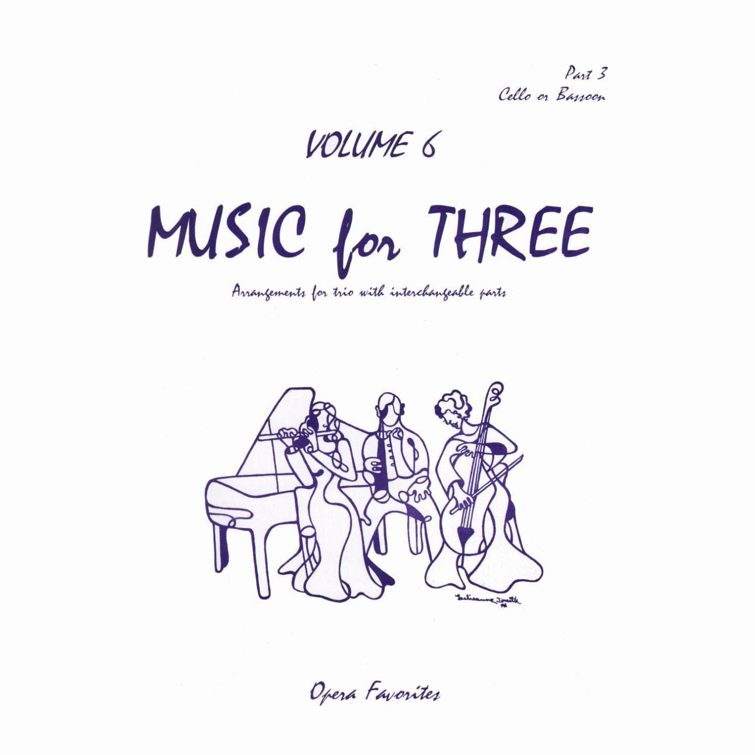 Music for Three Volume 6 Part 3, Cello or Bassoon Published by Last Resort Music