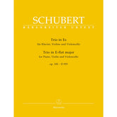 Schubert, Franz - Piano Trio No 2 in E-flat, Op 100, D 929 URTEXT Published by Barenreiter