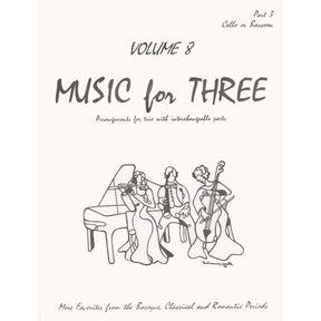 Music for Three, Volume 8, Part 3 Cello or Bassoon  Published by Last Resort Music