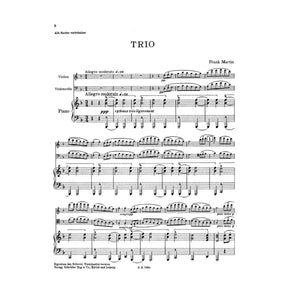 Martin, Frank - Piano Trio on Irish Folk Songs - Violin, Cello, and Piano - Swiss National Edition