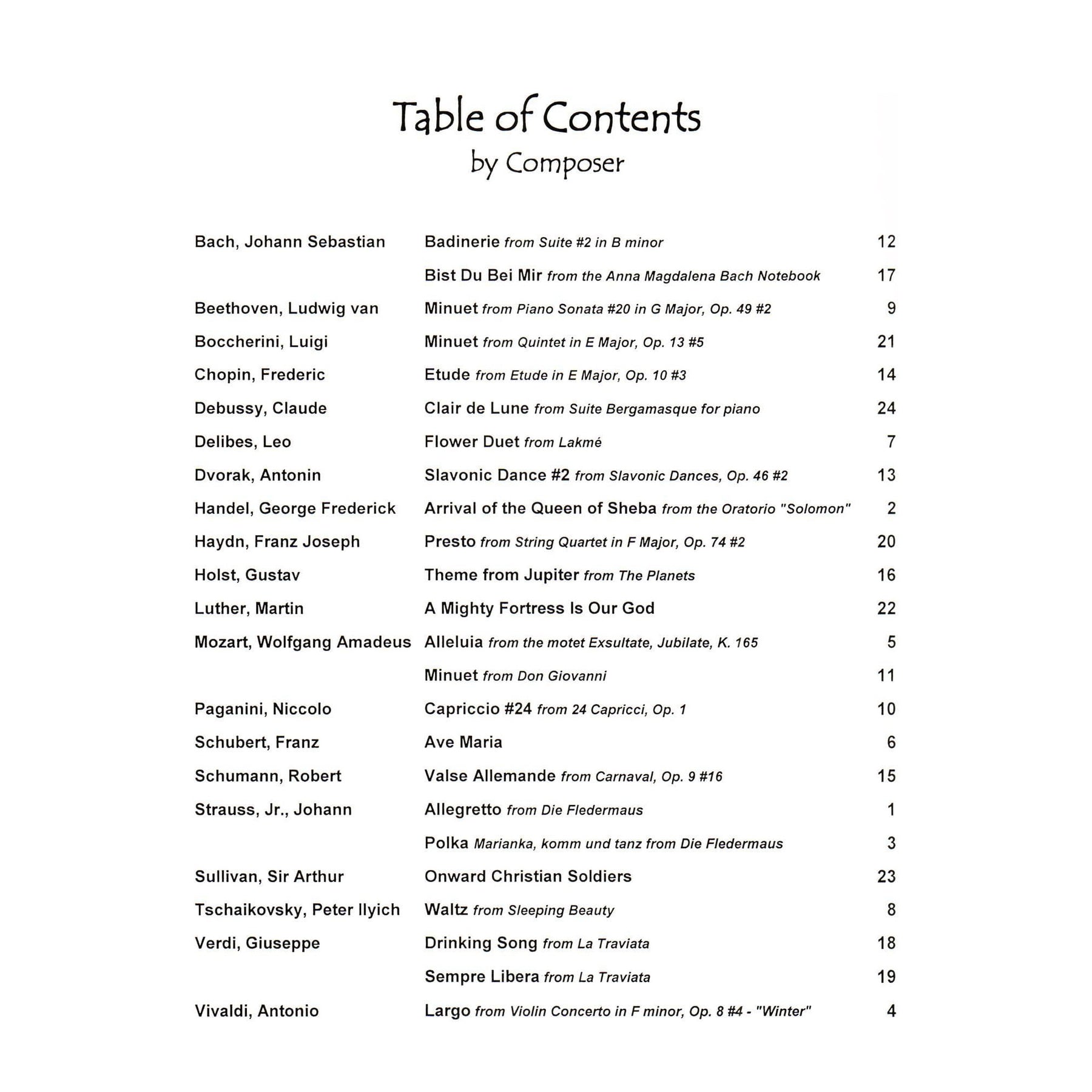 Music for Two - Volume 5 - Wedding Music and Classical Favorites - for Violin and Cello - Last Resort Music