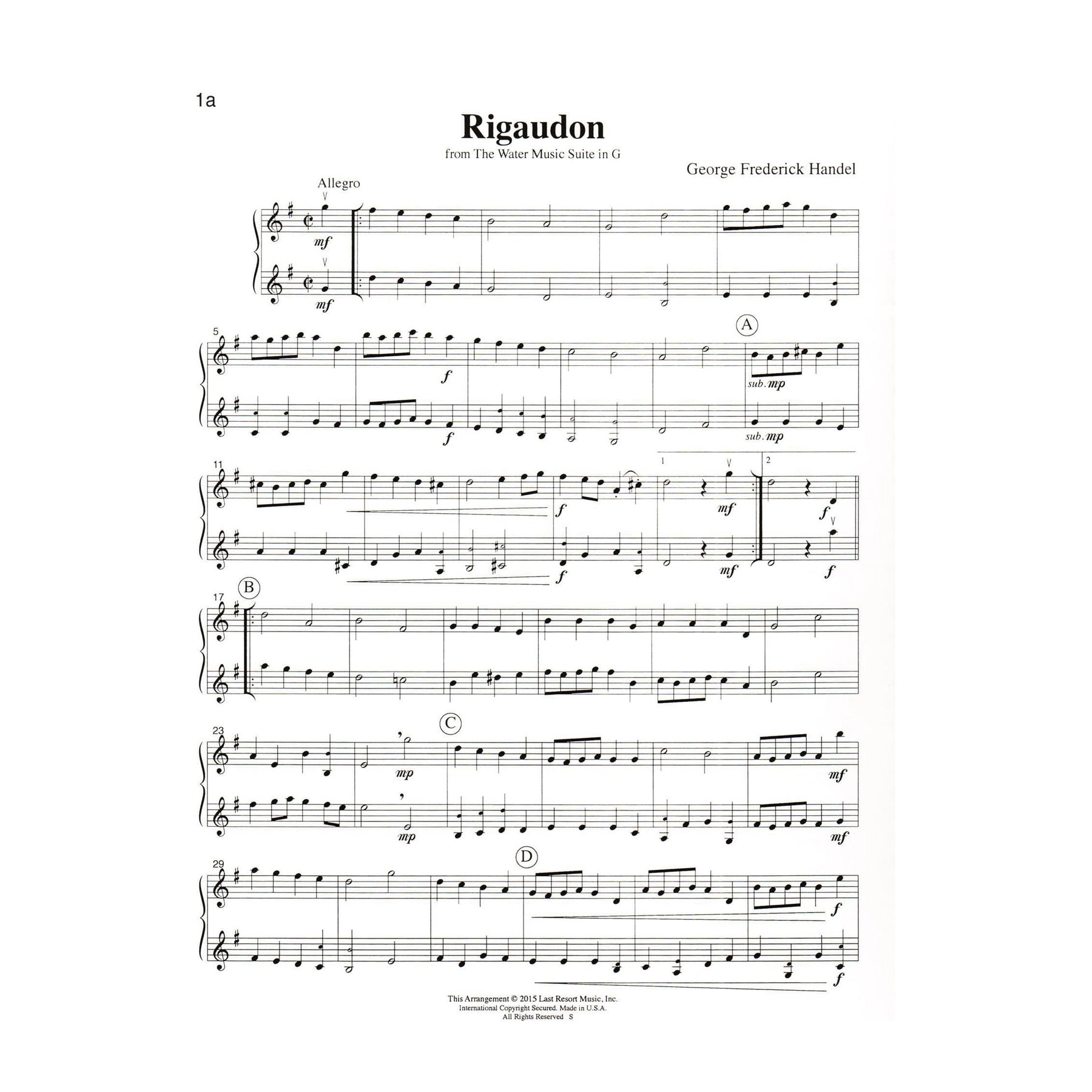 Music for Two - Volume 6 - Wedding Music and Classical Favorites - for Two Violins - Last Resort Music