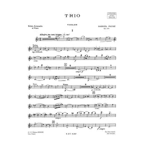 Fauré, Gabriel - Piano Trio in d minor, Op 120 - Violin, Cello, and Piano - Editions Durand