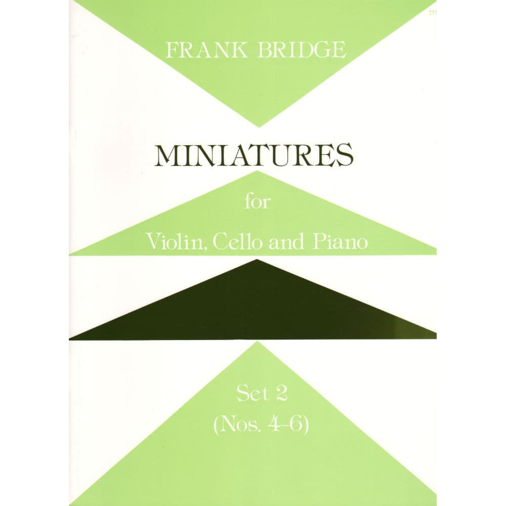 Bridge, Frank - Miniatures for Piano Trio Set 2 Nos 4-6 for Violin, Cello and Piano - Stainer and Bell Publication