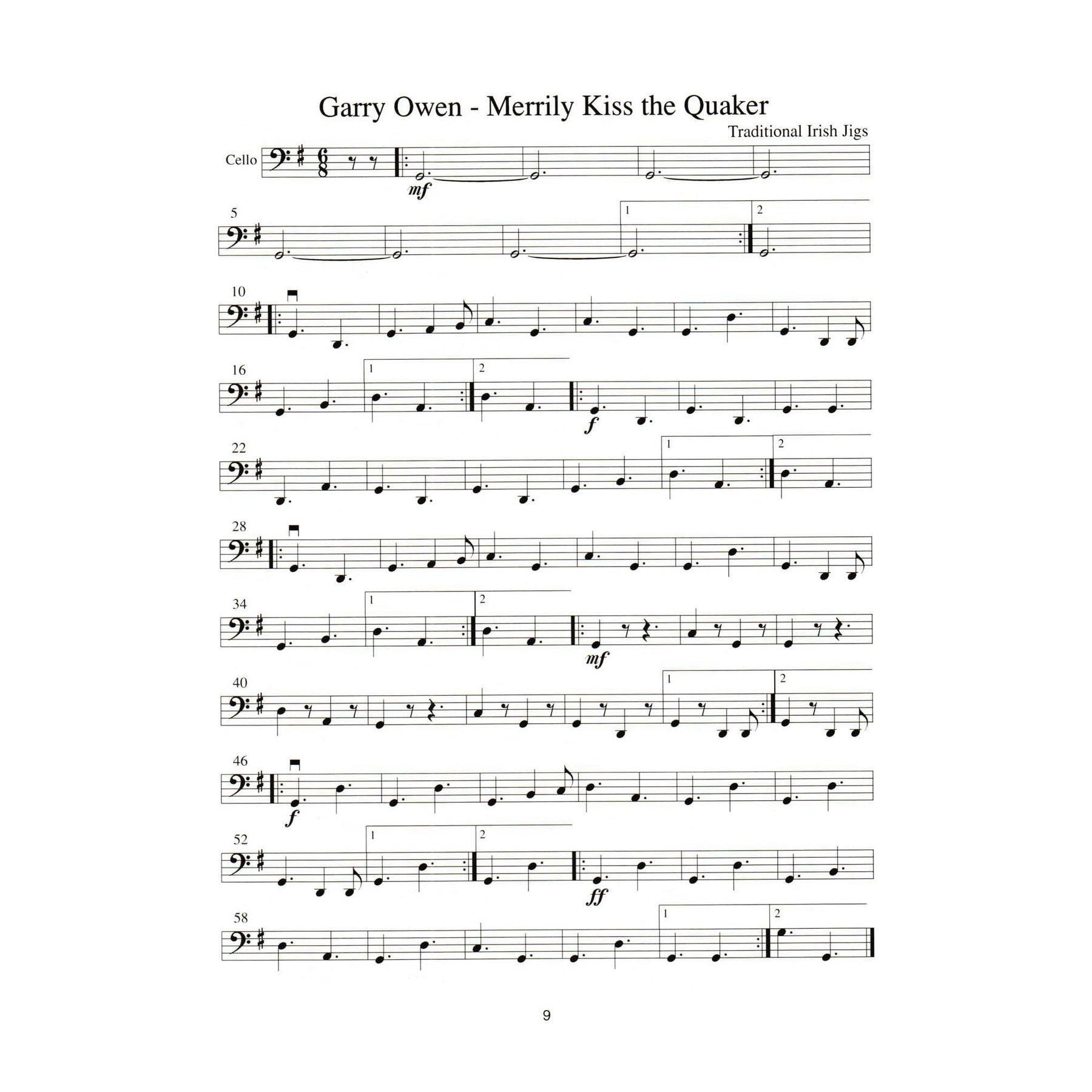 Duncan, Craig - Celtic Fiddle Tunes for Solo and Ensemble - Cello/Bass parts with Piano Accompaniment - Mel Bay Publications