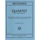 Beethoven, Ludwig - Piano Quartet in E-flat Major Op 16 for Violin, Viola, Cello and Piano - Arranged by Stutch - International Edition