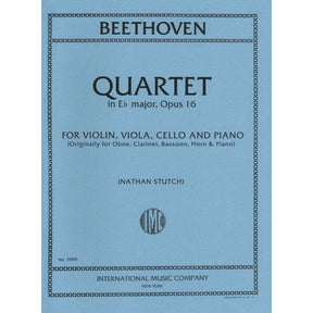 Beethoven, Ludwig - Piano Quartet in E-flat Major Op 16 for Violin, Viola, Cello and Piano - Arranged by Stutch - International Edition