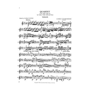 Beethoven, Ludwig - Piano Quartet in E-flat Major Op 16 for Violin, Viola, Cello and Piano - Arranged by Stutch - International Edition