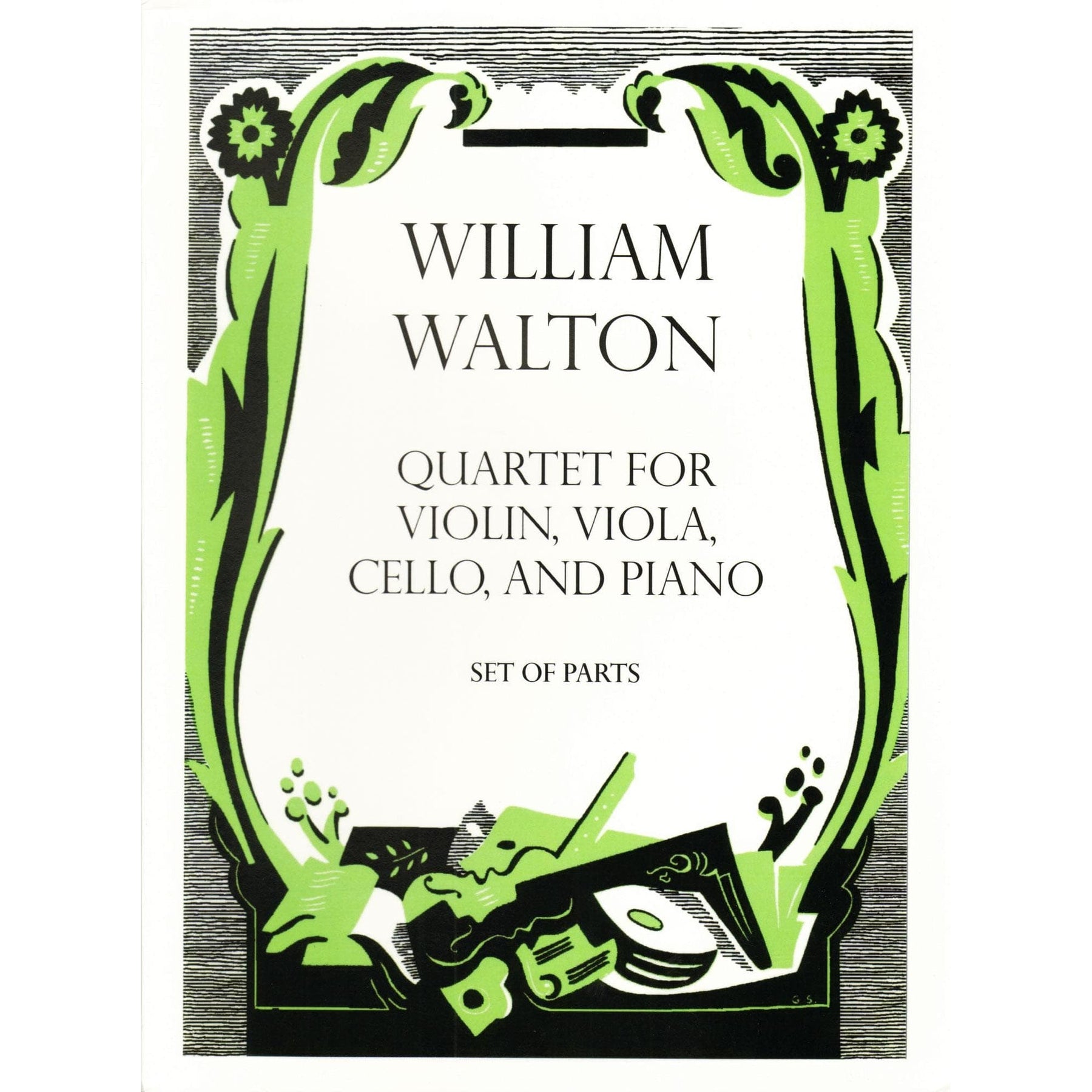 Walton, William - Quartet for Violin, Viola, Cello, and Piano - edited by Hugh MacDonald - Oxford University Press