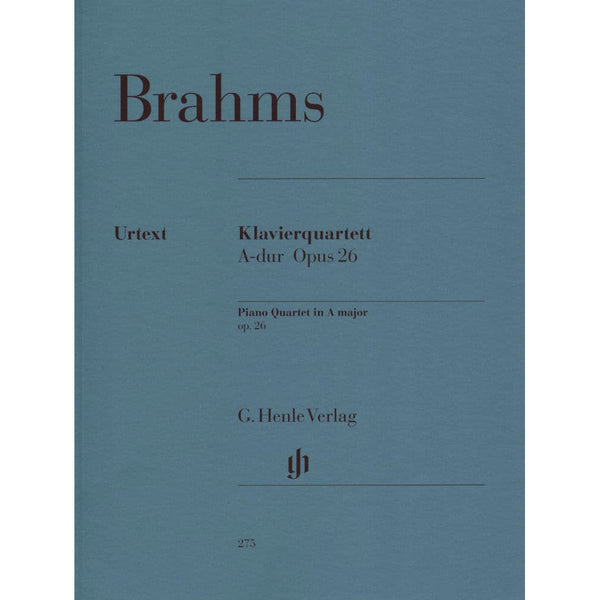 アート・デザイン・音楽 BRAHMS/KLAVIERQUARTETT A dur Op.26 Brahms Piano Quartet Op. 26 Sheet Music - Classical Chamber Music