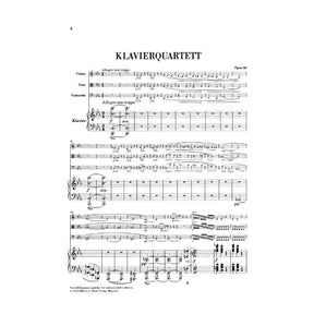 Brahms, Johannes - Piano Quartet No 3 in c minor Op 60 for Violin, Viola, Cello and Piano - Henle Verlag URTEXT Edition