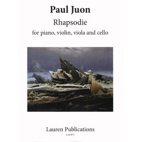 Juon, Paul - Rhapsodie, for Piano Quartet (Violin, Viola, Cello, and Piano) Reprint of the 1907 Schlesinger Edition Published by Lauren Publications