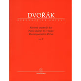 Dvorak, Antonin - Piano Quartet in D major, op. 23 - for Violin, Viola, Cello, and Piano - edited by Robin Tait - Barenreiter URTEXT