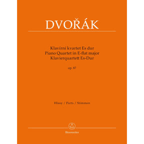 Dvorák, Antonin - Piano Quartet E-Flat Major, Op 87 - edited by Antonín Pokorný and Karel Solc - Bärenreiter