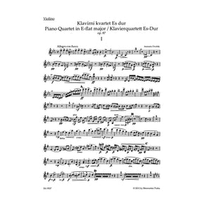 Dvorák, Antonin - Piano Quartet E-Flat Major, Op 87 - edited by Antonín Pokorný and Karel Solc - Bärenreiter