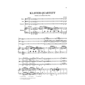 Mozart, WA - Piano Quartets, K 478 and 493 - Violin, Viola, Cello, and Piano - edited by Ernst Herttrich - G Henle Verlag URTEXT